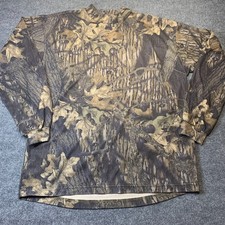 columbia sportswear mossy oak long sleeve pull over sweater large