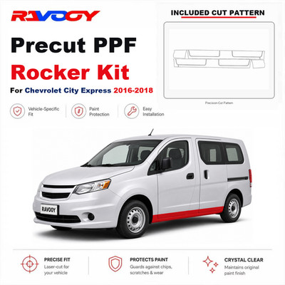 Precut PPF Rocker Panel Kit Clear Bra TPU For 2016-2018 Chevrolet City Express