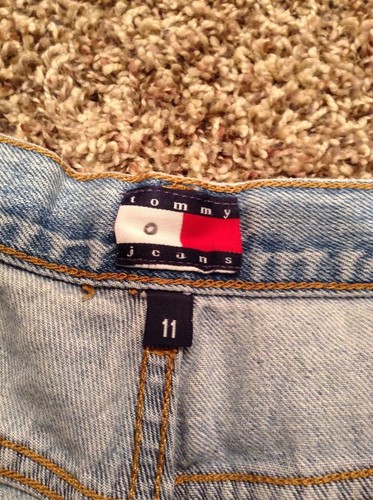 Jeans donna Tommy / pantaloncini denim etichetta taglia 1 - Foto 5 di 6