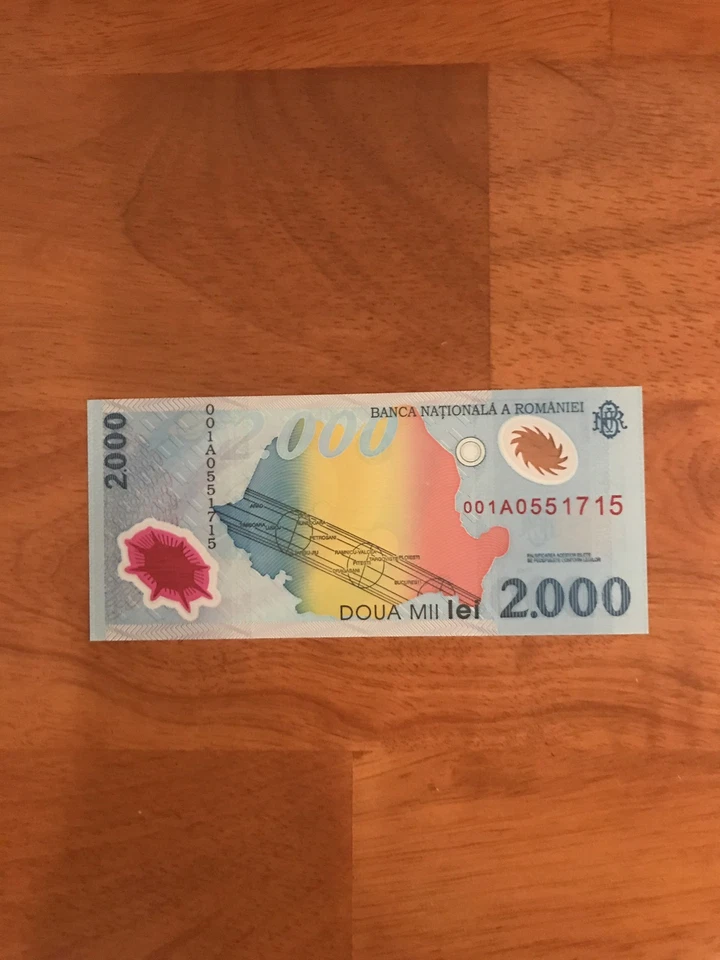 Romania 2000 Lei 1999 Commemorative P-111 UNC - Image 2 of 2