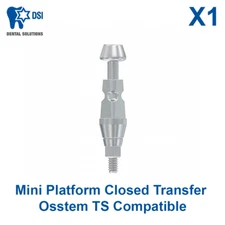 1x Dental Mini Platform Closed Transfer Oss tem TS Compatible Stainless Steel