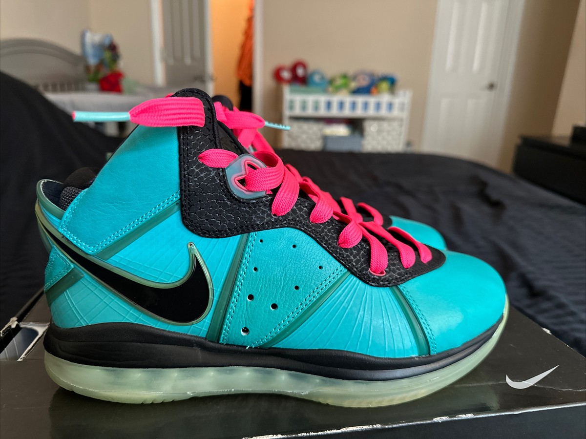 Size 9 - Nike LeBron 8 Retro 2010 Pre-Heat South Beach Nike Air LeBron 8 Retro MIAMI PREHEAT SOUTH BEACH Size 9.5  main image 2