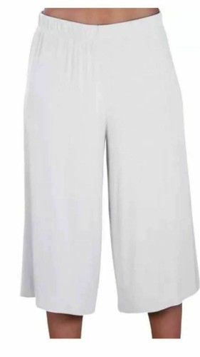 Damen Dreiviertel Palazzo Hose Damen Uni Kurz Weites Bein Hose - Bild 7 von 19