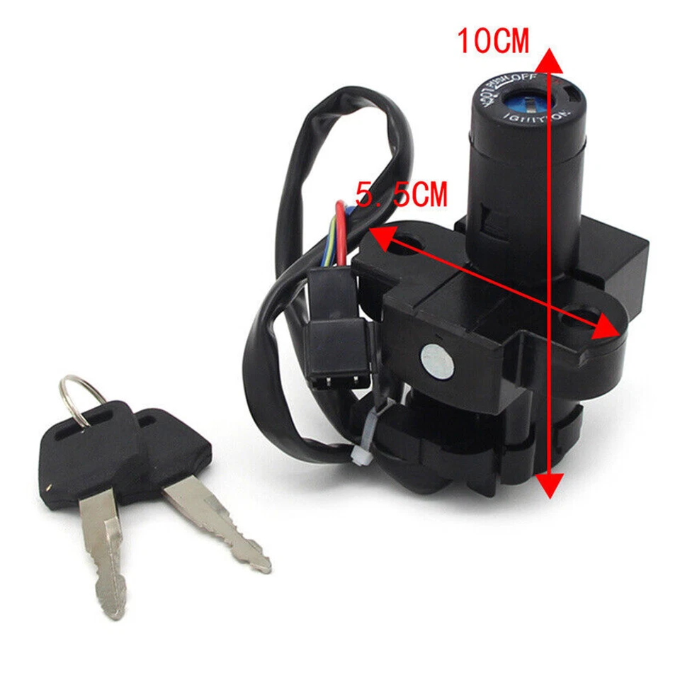 Ignition Key Switch Lock W/2 Keys Set for Honda XR650L A XR650 XR650L XR650L2 AC Foto 4 de 4