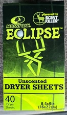 Hunting Mossy Oak Eclipse Dyrer Sheets Scent eliminator deer scent killer