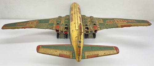 Yonezawa Comet Jetliner Tin Toy Friction Motor Airplane No. 17 De Havilland RARE - Picture 11 of 23