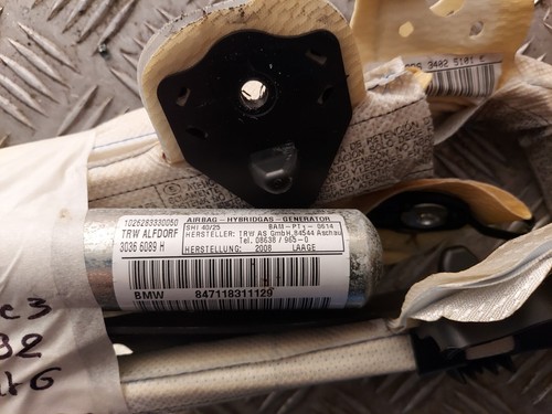 Airbag rideau latéral Gauche- BMW SERIE 3 V (5) COUPE (E92) - Réf : 847118311129 - Picture 3 of 5
