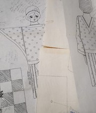 1920s Woman Jewelry Holder Pattern Decorative Tole Painting Paper 1985 Gatsby