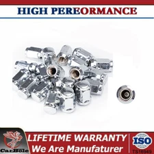 20 PCS 12x1.5 Hex Factory Style Chrome Wheel Nut/Hub Nut for Ford Fusion Escape