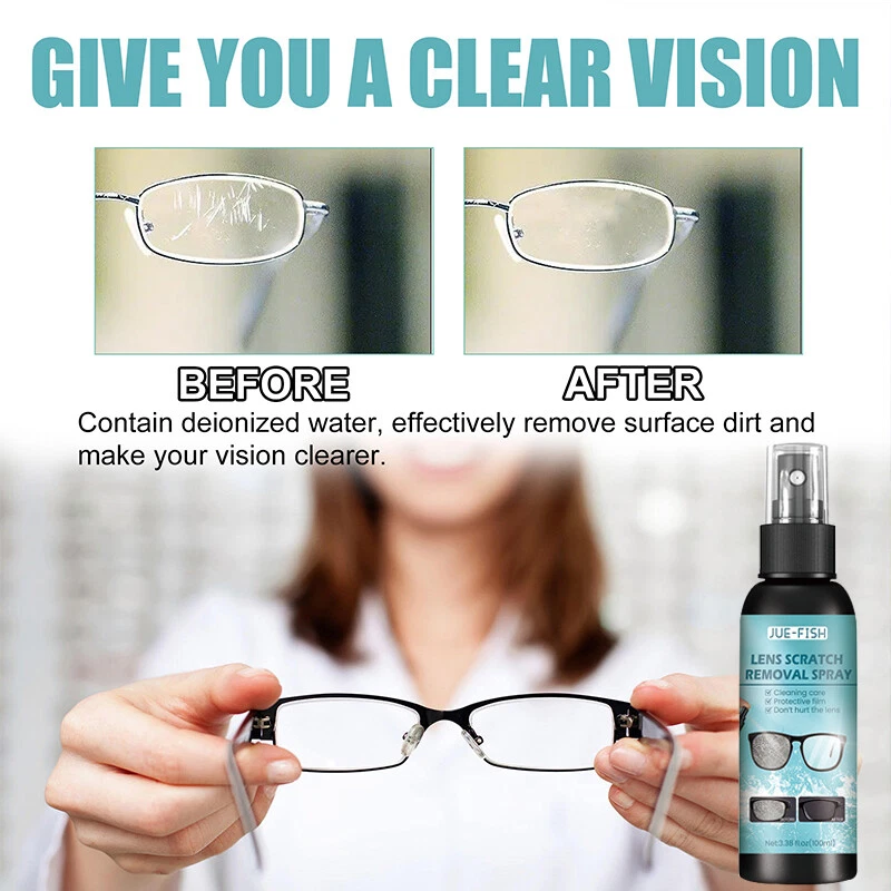  Lens Scratch Removal Spray,Eyeglass Windshield Glass Repair  Liquid,Glass Scratch Repair Solution,Lens Scratch Removal Spray,Glasses  Cleaner Spray,Sunglasses Screen Cleaner Tools : Health & Household