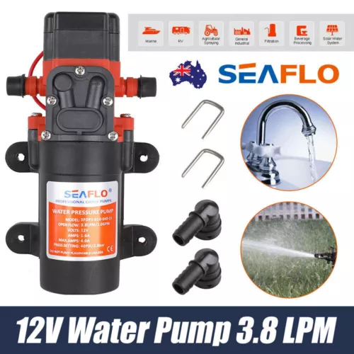 SEAFLO 12V Water Pump 21 Series 3.8 LPM - RV Camper Trailer Caravan Camping Boat - Picture 8 of 11