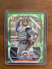 2023 1st Bowman Paper Vincent Perozo Green Border Parallel New York Mets