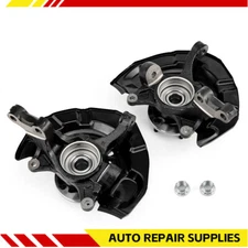 Pair Front Steering Knuckle & Wheel Hub Bearing For Lexus ES350 Toyota Camry XLE