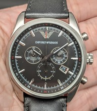 Emporio Armani-watch Chronograph XL Leather AR6039 Quartz for sale online |  eBay
