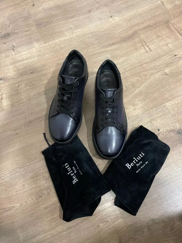 black berluti shoes