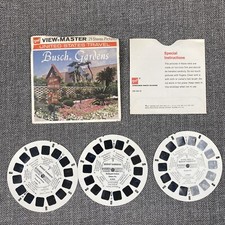 BUSCH GARDENS Zoological Park Tampa Florida 3d View-Master 3 Reel Packet