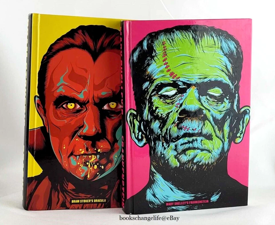 DRACULA & FRANKENSTEIN by Bram Stoker Mary Shelley Deluxe Hardcover Edition NEW