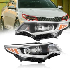 Left&Right Side For 16-2018 Kia Optima Headlamps Assembly Headlights w/o LED DRL