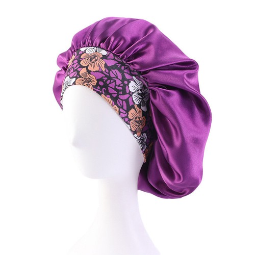 Women Long Hair Care Satin Bonnet Sleep Hat Cap Night Silk Feel Cap Head TurbanḴ - Picture 32 of 55