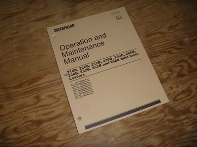 Caterpillar CAT 262B 268B Skid Steer Loader Owner Operator Maintenance Manual | eBay