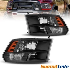 Pair Front Lamps Headlights Assembly For 2009-2018 RAM 1500 2500 3500 4500 5500