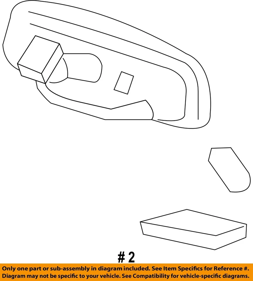 Used Front Center Interior Rear View Mirror fits: 2008 Chevrolet Hhr w/telematic Foto 4 de 4