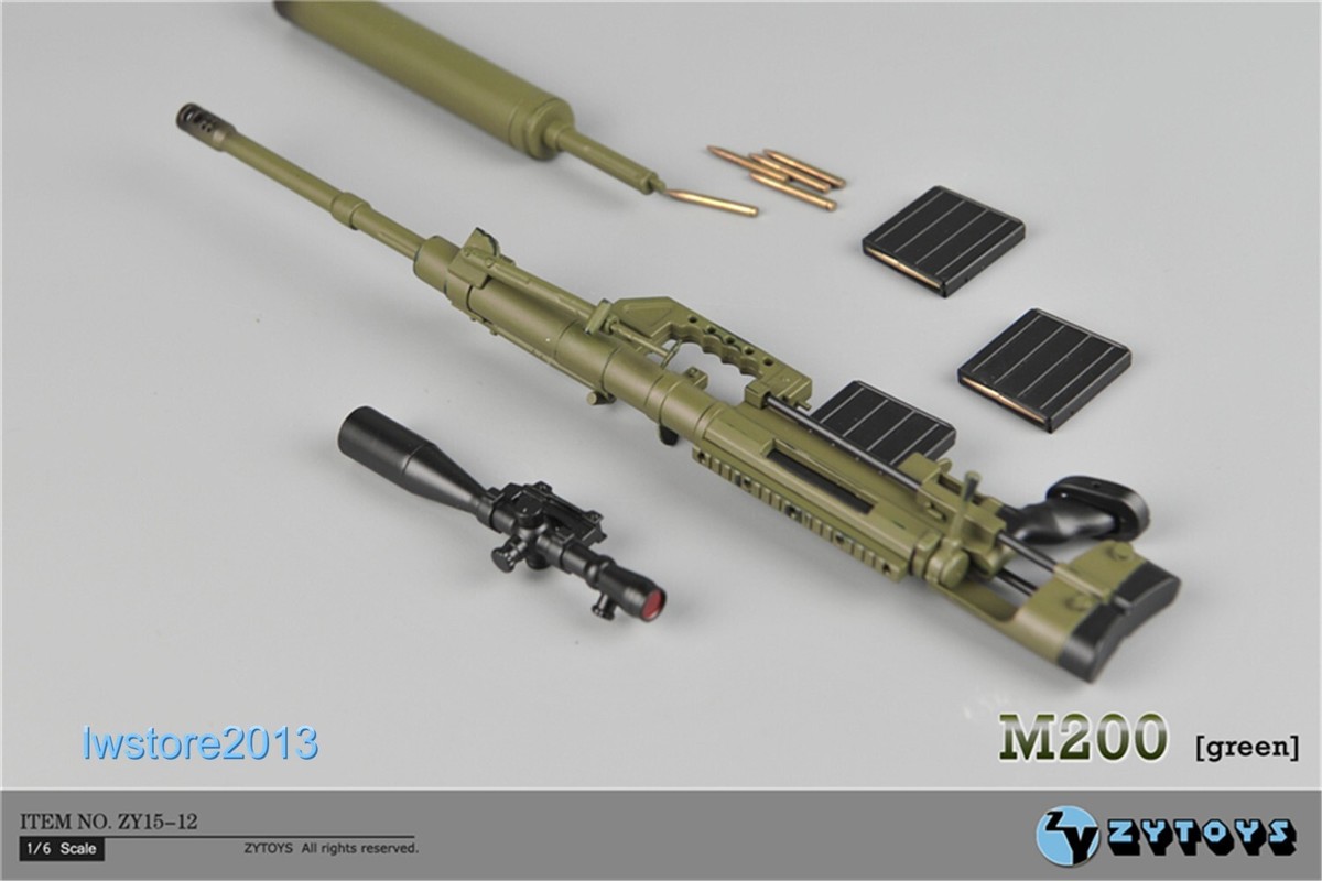トイガン chai.c 1/6 ZYTOYS ZY15-12 M200 CheyTac Rifle Gun Weapon Model For