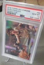 SEAN O'MALLEY 2018 TOPPS CHROME UFC #84 REFRACTOR ROOKIE RC PSA 10 GEM MINT