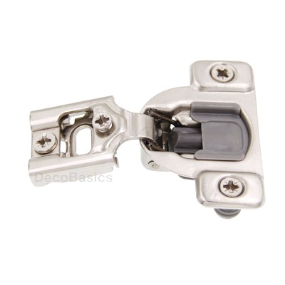 20 Pack (10 Pairs) 1/2'' OVERLAY SOFT CLOSE Face Frame Compact Cabinet Hinge