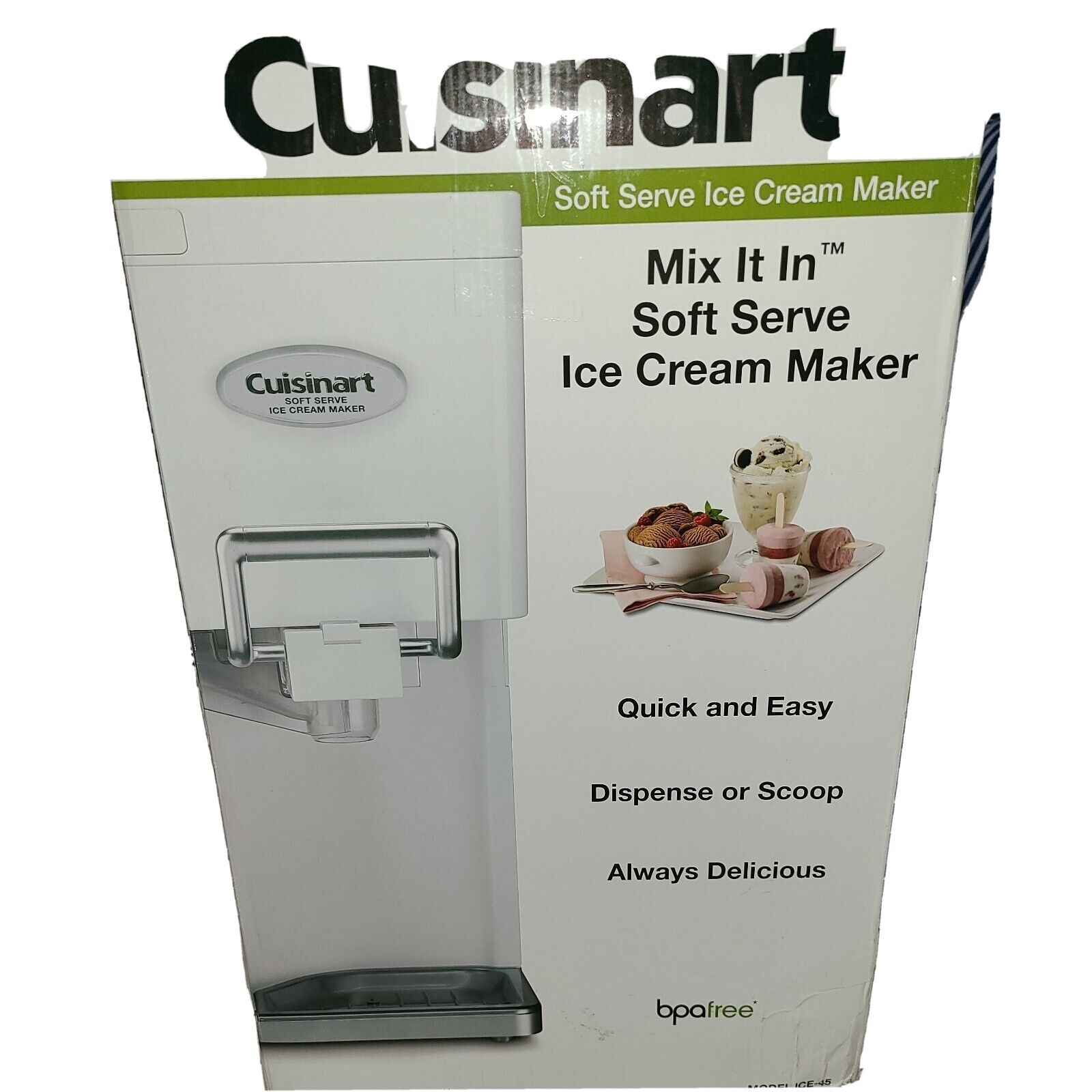 Cuisinart Mix It In Soft Serve Ice Cream Maker, White