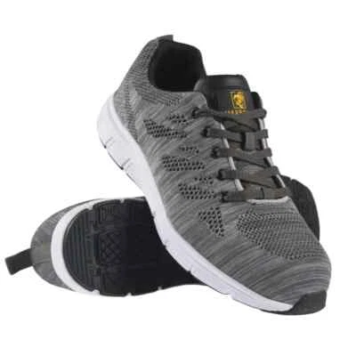 GROUNDWORK NEW MENS MAXSTEEL ULTRA LIGHT WEIGHT SAFETY STEEL TOE CAP TRAINERS WORK SHOES