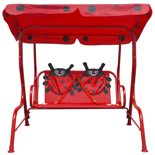 Kids Swing Seat Garden Swing Hammock Chair Outdoor Play Toy Red vidaXL - Picture 2 of 6