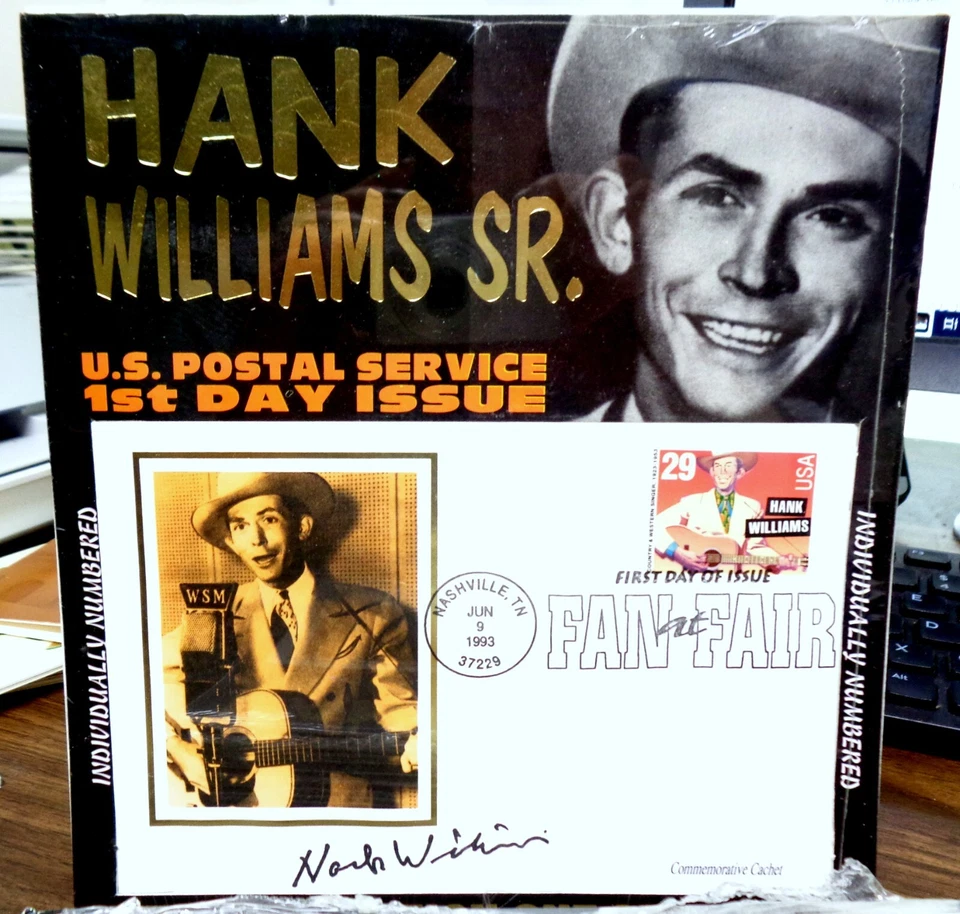 LOT OF 20 HANK WILLIAMS SR. LTD ED. FDC COVER JUNE 9, 1993 NUMBERED EDITIONS - Image 2 of 3