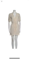 XS Cream/Ivory/Off white Reformation Wrap Dress Mini 