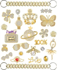 Shoe Charms Bling for Croc Jewelry Accessories Decoration for Women Girls Party