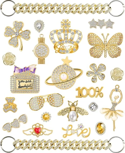 Shoe Charms Bling for Croc Jewelry Accessories Decoration for Women Girls Party