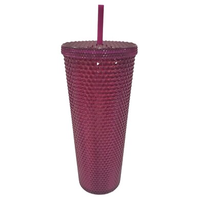 New Starbucks Pink Bling Berry Blast 2022 Cold Cup Studded Venti Tumbler  24oz | eBay