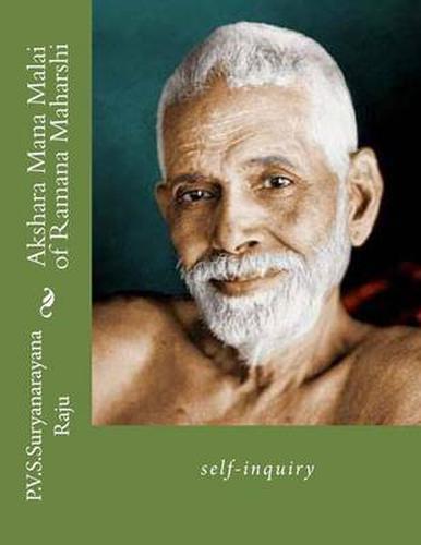 Akshara Mana Malai of Ramana Maharshi : Self-Inquiry by P. V. S ...