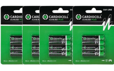16 x CardioCell Plus Alkaline AAA MN2400 LR03 Micro 1,5V - 4 x 4er Blister