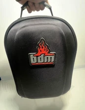BIG DOG MOTORCYCLES SISSYBAR BAG TRAVEL BAG BACKPACK WITH FLAME LOGO AND COVER
