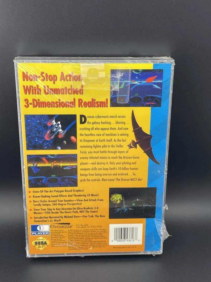 Stellar-Fire (Sega CD, 1993) New Factory Sealed - Image 2 of 3