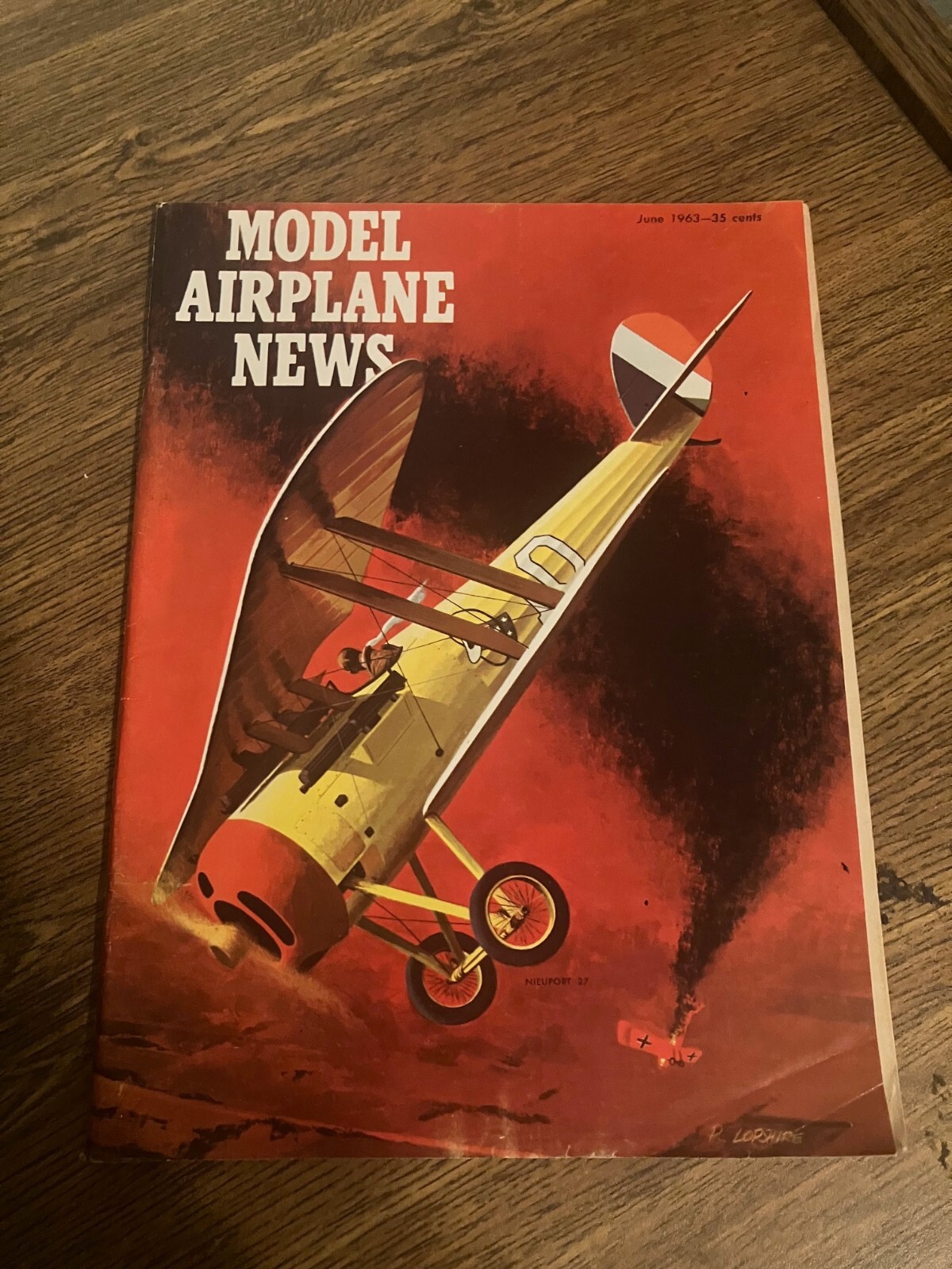Vintage Back Issue of Model Airplane News Magazine - June 1963