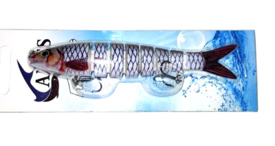 New Multi Jointed Wiggle Swim-Bait Lure Slow Sinking Freshwater Or Ocean