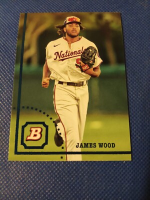 2022 JAMES WOOD BOWMAN HERITAGE BASEBALL ROOKIE CARD RC #BHP-22 NATIONALS NATS