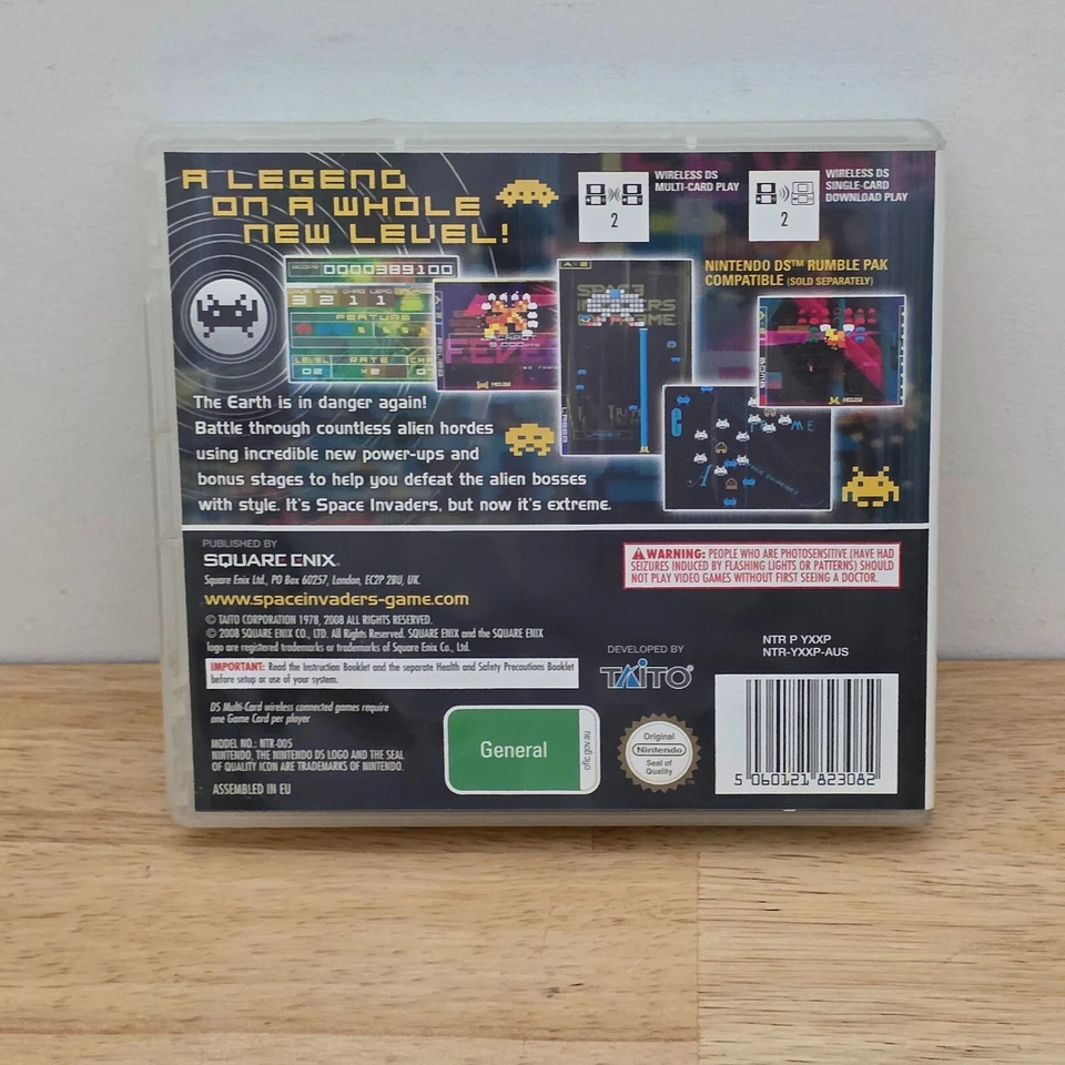 Space Invaders Extreme Nintendo DS Video Game PAL + Manual 2008 - Image 2 of 4
