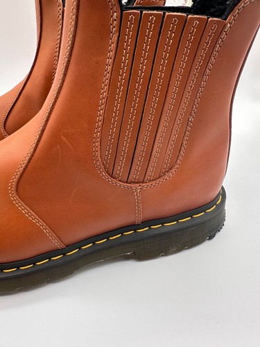 Dr. Martens Gr. 13 Kunstfell gefüttert Chelsea Style 2976 Stiefel braun Leder - Bild 9 von 9