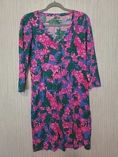 Lilly Pulitzer Size Medium Floral And Animal Print Dress