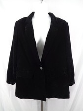Old Navy Black Velvet Party Blazer Size XXL Holiday Whimsigoth New
