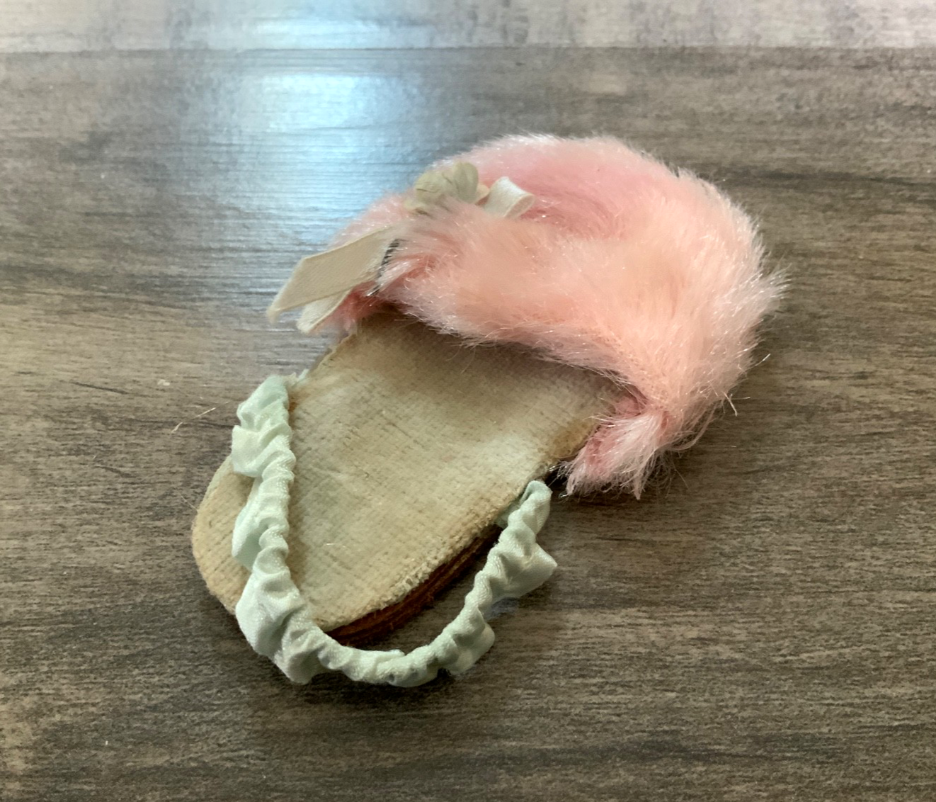 SAOLA Ciabatta vintage Mattel CHATTY CATHY rosa fuzzy solo SINGOLA