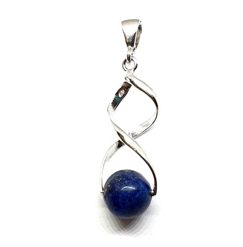 Sterling Silver Lapis Lazuli Pendant P32-00 Stone pendant Jewelry